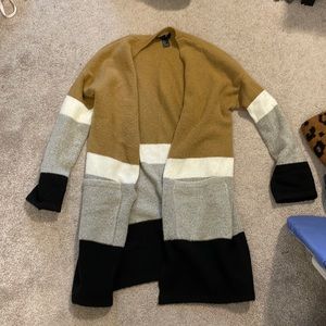 Ladies long open cardigan